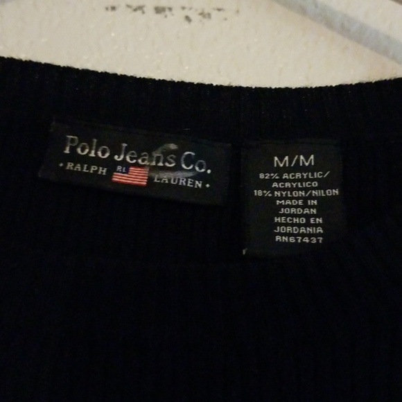 PRL Black crewneck Sweater - Picture 2 of 4